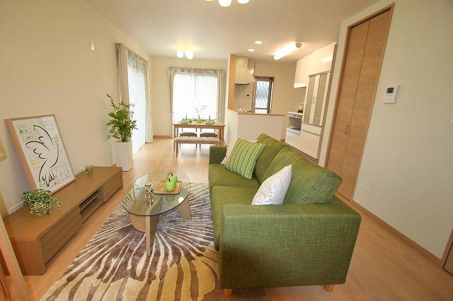 Living. With interior furniture