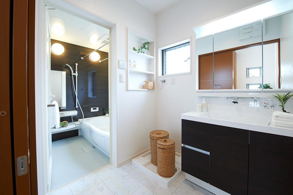 Wash basin, toilet. Basin (local model house)