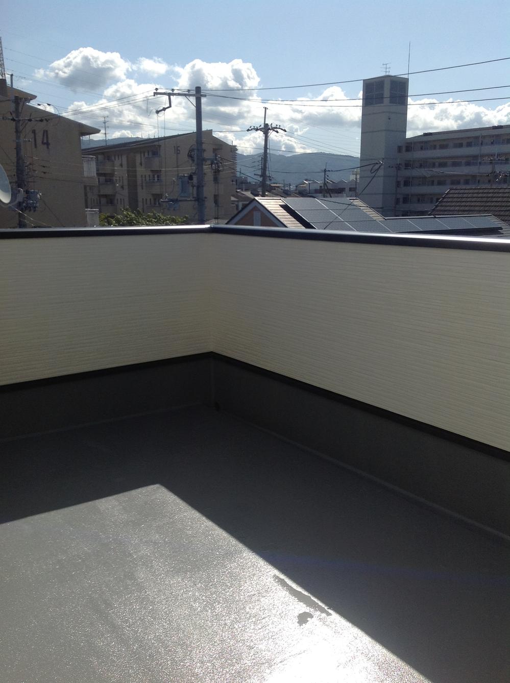 Balcony. Large roof balcony is wonderful.