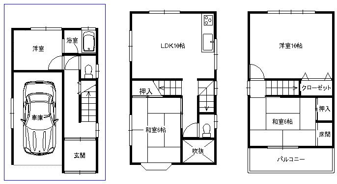 Floor plan. 12.8 million yen, 4LDK, Land area 58.56 sq m , Building area 102.33 sq m floor plan