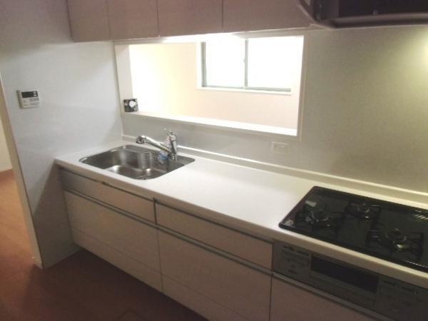 Kitchen. Convenient face-to-face kitchen with under-floor storage