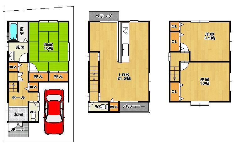 Other. Floor plan No. 1 destination 25,300,000 yen Land 78.19 sq m Building 128.79 sq m