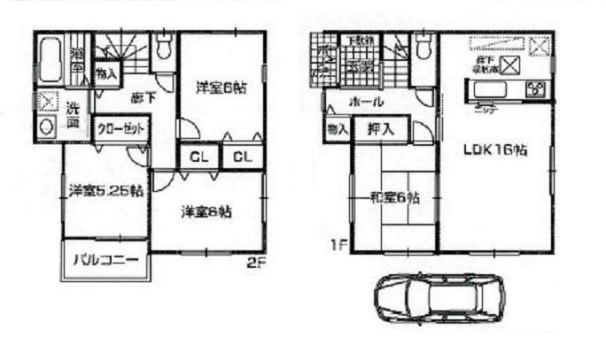 Floor plan. 29,800,000 yen, 3LDK, Land area 90.63 sq m , It is a building area of 95.18 sq m solar power with a 2-story 4LDK