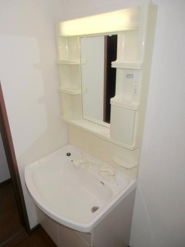 Wash basin, toilet. Washbasin with shower