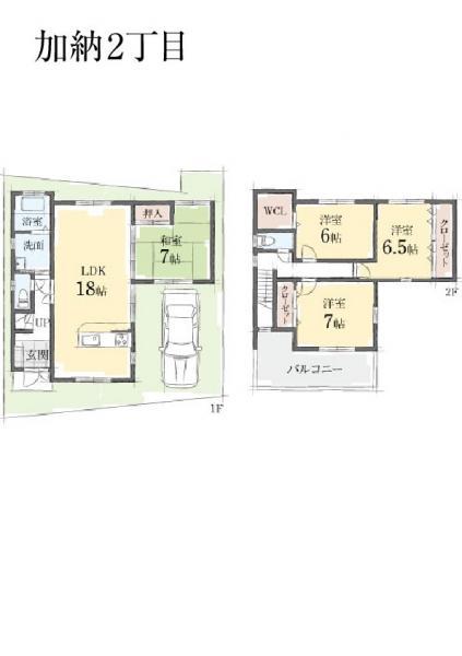 Floor plan. 28,300,000 yen, 4LDK, Land area 93.58 sq m , Building area 99.02 sq m