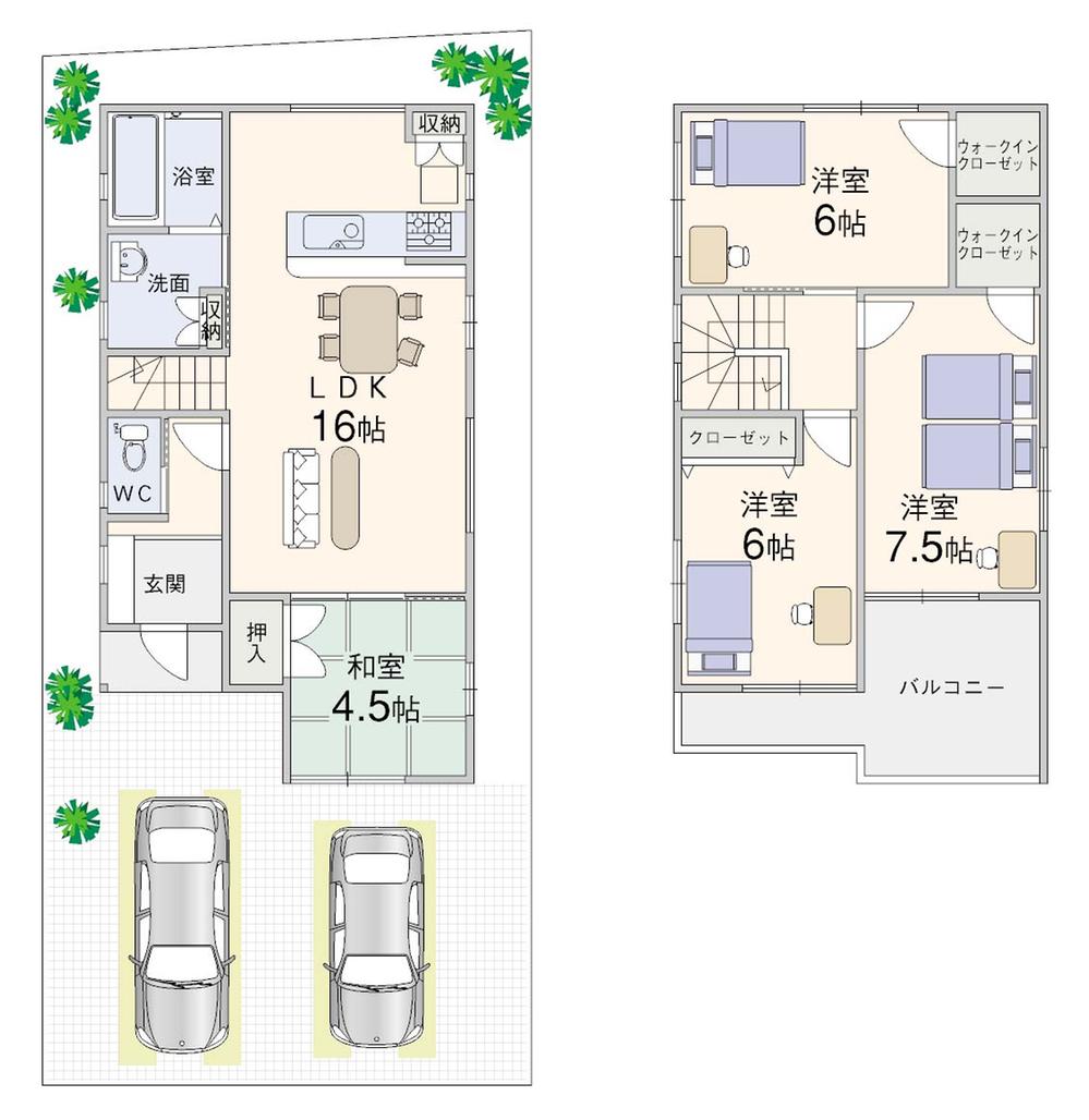 Floor plan. (No. 1 point), Price 28,988,000 yen, 4LDK, Land area 99.45 sq m , Building area 92.33 sq m