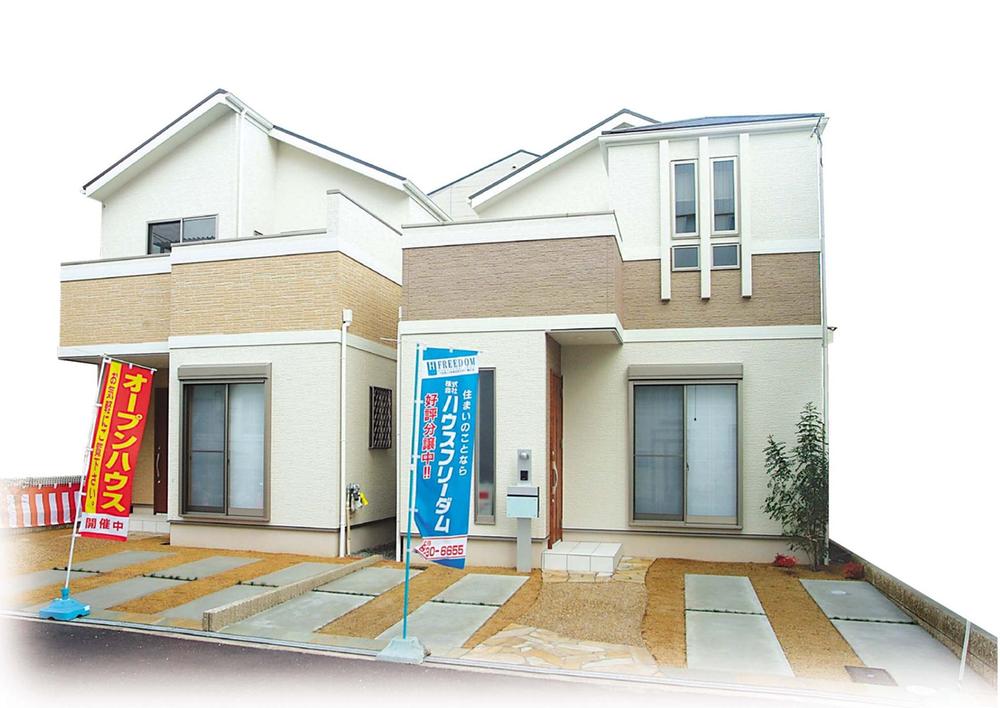 Local appearance photo. Model house was completed!