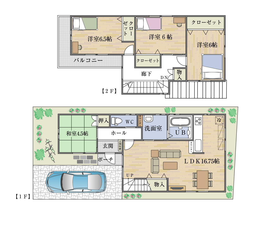 Floor plan. Big Town unique peace of mind life.