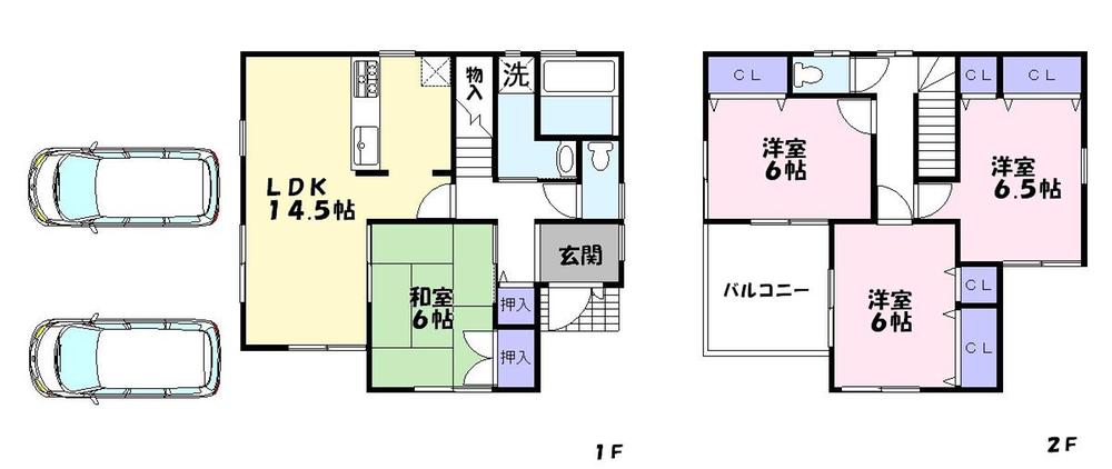 Floor plan. (No. 3 locations), Price 25,300,000 yen, 4LDK, Land area 111.91 sq m , Building area 95.58 sq m