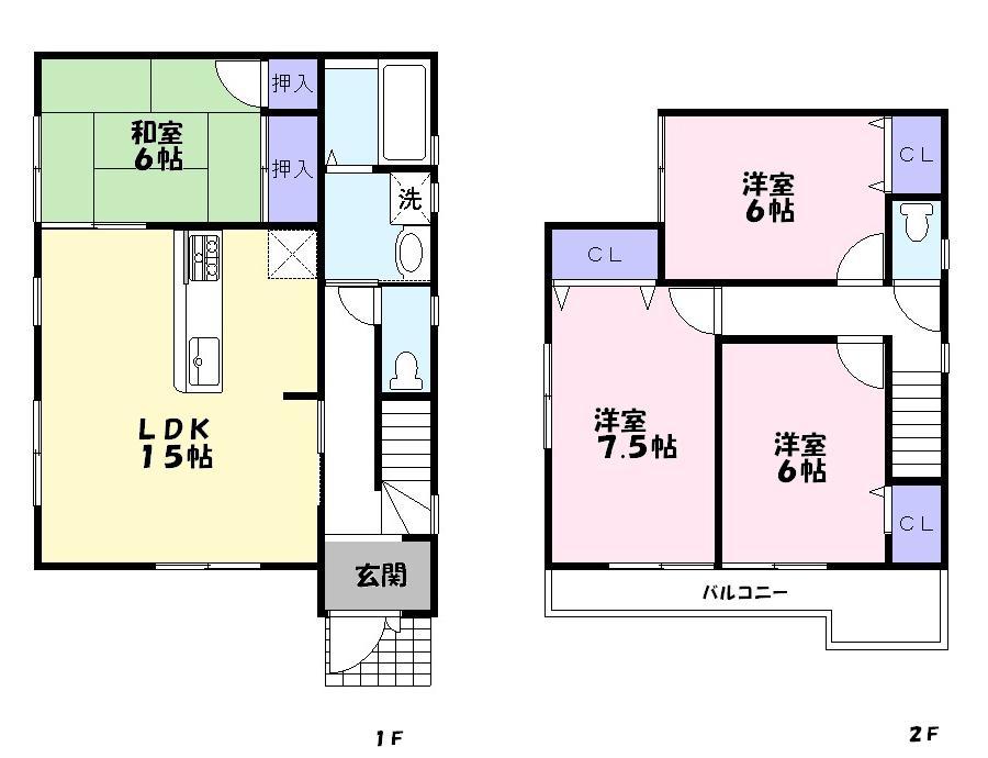 Floor plan. (No. 4 locations), Price 23.8 million yen, 4LDK, Land area 117.86 sq m , Building area 94.77 sq m