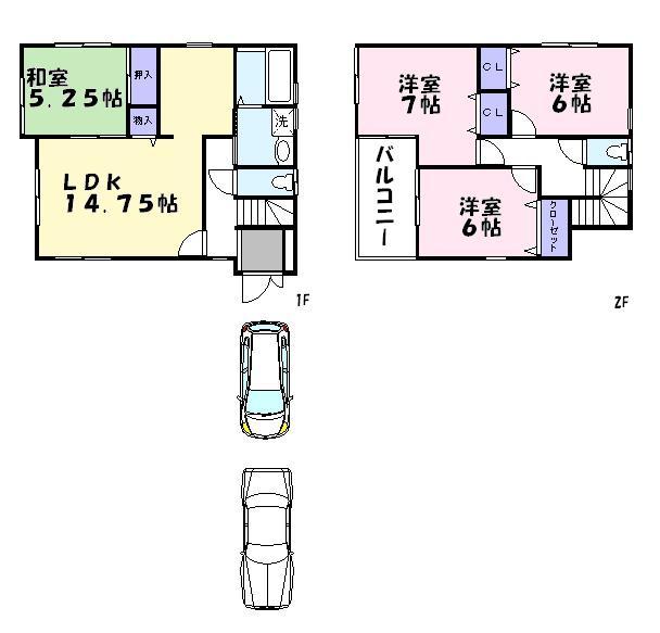 Floor plan. (No. 4 locations), Price 24,800,000 yen, 4LDK, Land area 100.59 sq m , Building area 93.15 sq m