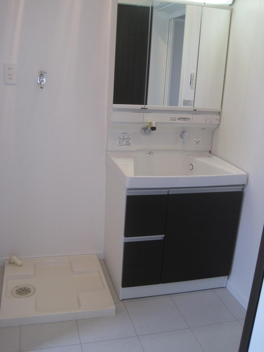 Model house photo. In dark colors to white space