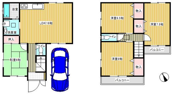 Floor plan. 25,900,000 yen, 4LDK, Land area 82.43 sq m , Building area 97.11 sq m