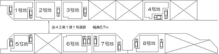 Compartment figure. All 8 compartment large subdivision