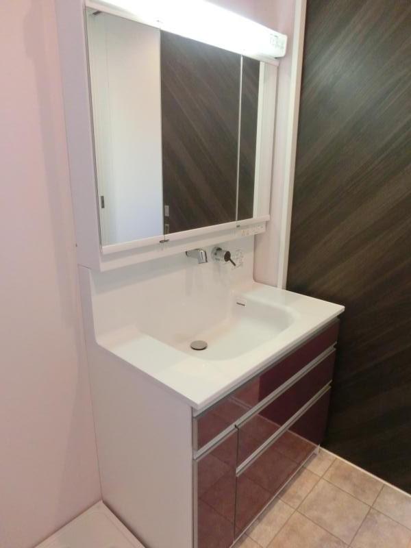 Wash basin, toilet. Storage rich sanitary!