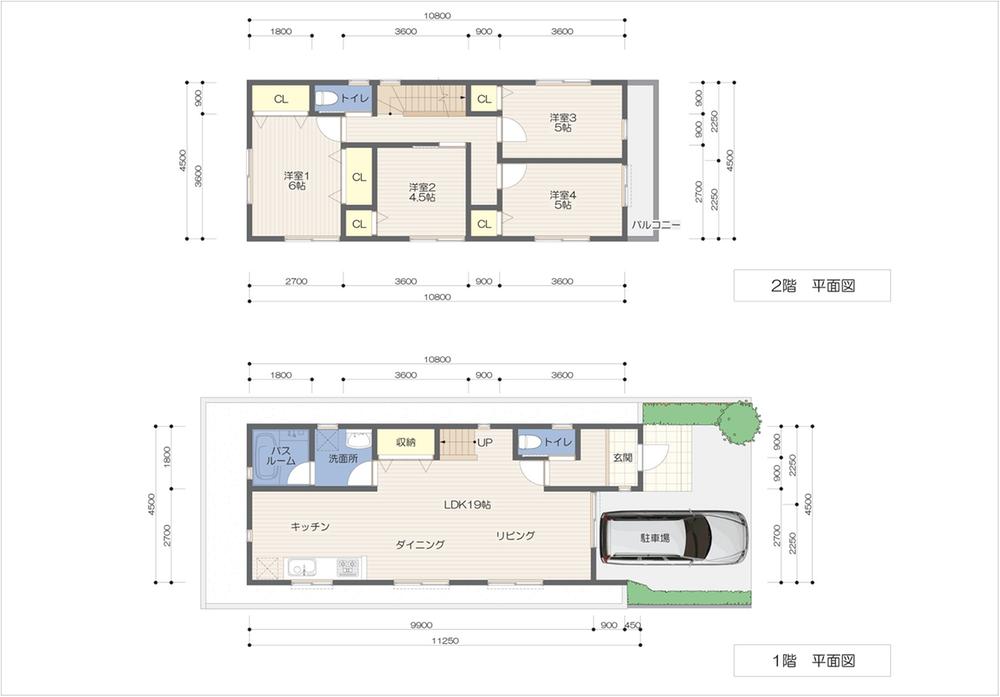 Floor plan. Price 26,800,000 yen, 4LDK, Land area 83.09 sq m , Building area 95.58 sq m