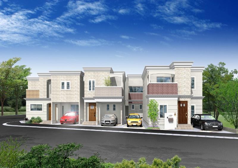 Building plan example (Perth ・ appearance). Always me snuggled natural to life scene, For us gently tie the family of the heart.