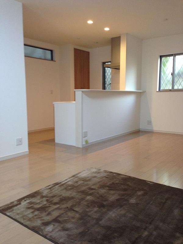 Living. Stylish living room in which the white-toned