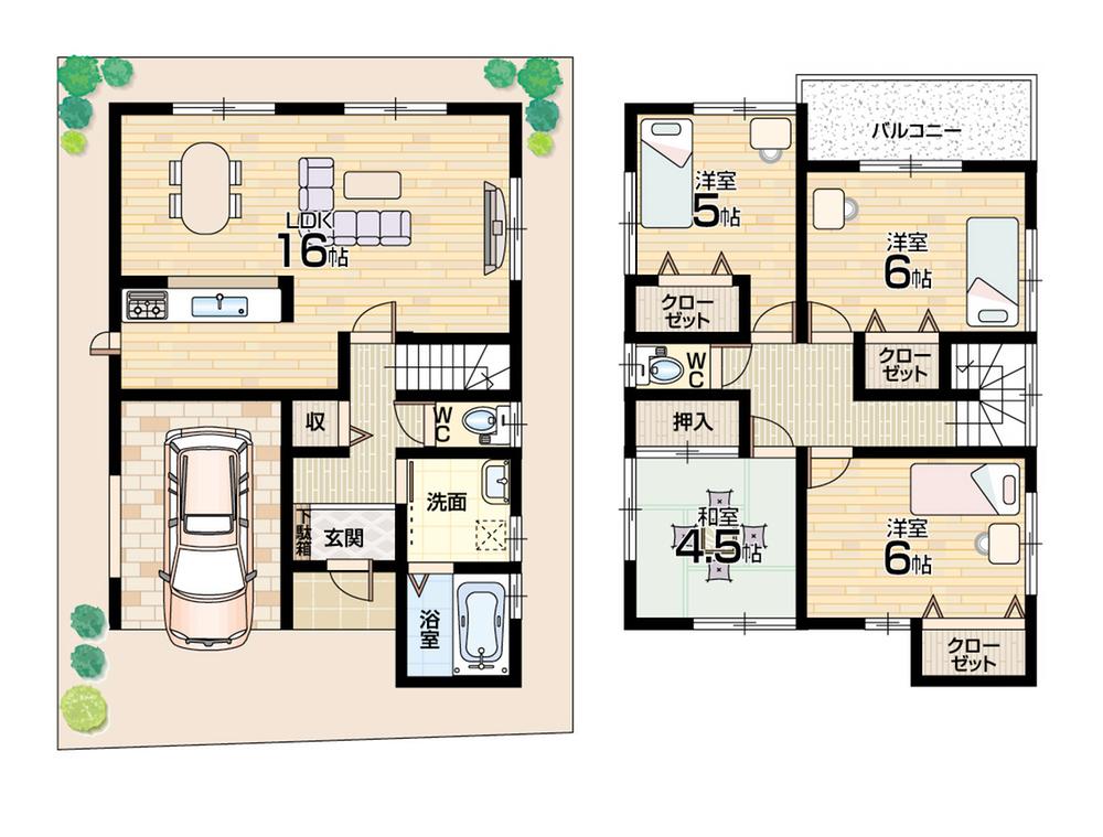 Floor plan. (No. 2 locations), Price 24,800,000 yen, 4LDK, Land area 90.03 sq m , Building area 102.68 sq m