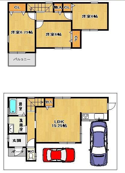 Floor plan. (No. 4), Price 22,900,000 yen, 4LDK, Land area 87.75 sq m , Building area 81.8 sq m