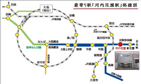 route map. Kintetsu