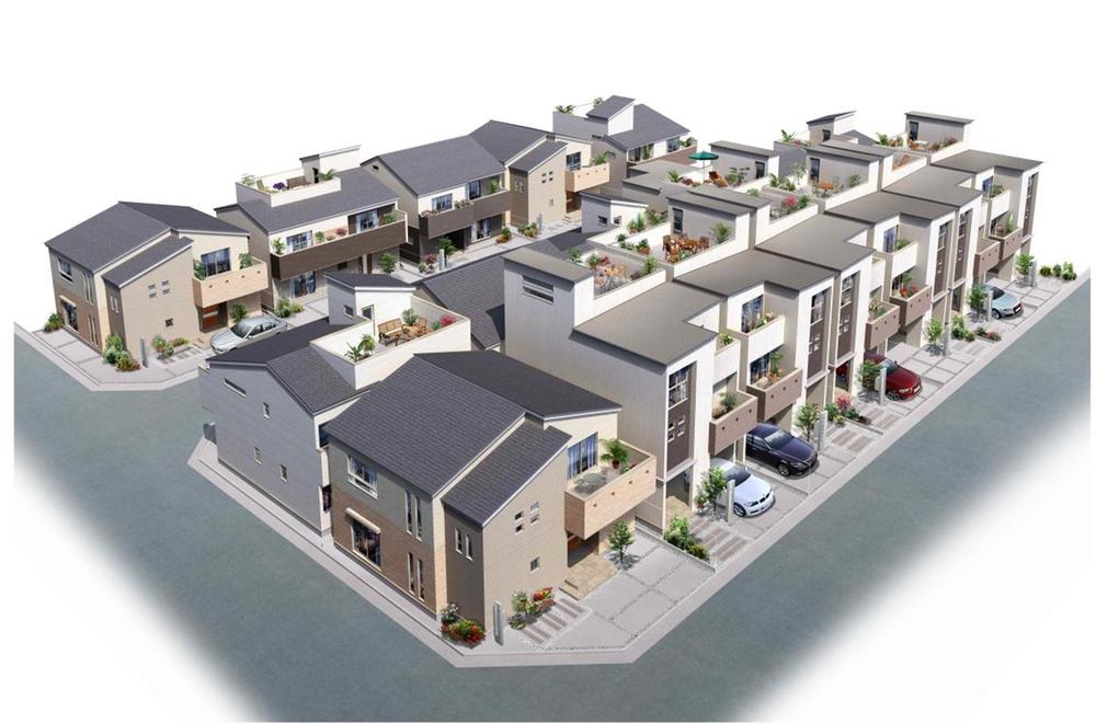 Other. Energy saving ・ Eco-friendly of external insulation town house "Kurumu" and rooftop garden "Soraniwa".