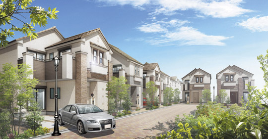 Rendering (appearance). Electric cable ・ No telephone pole, And clean streets. Urban development in harmony in the maturation of town.