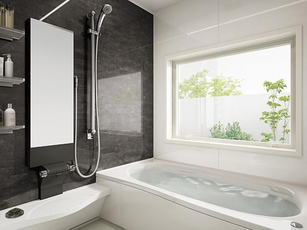 Bathroom. To achieve the bath is comfort that useful functions have been equipped.  [Other construction site]