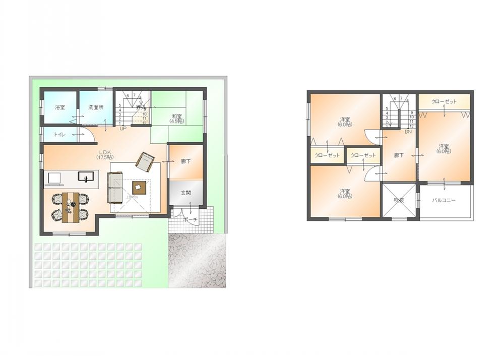 Building plan example (floor plan). Building plan example ( Issue land) Building Price      Ten thousand yen, Building area    sq m