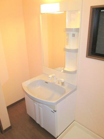 Wash basin, toilet. Shampoo is Dresser