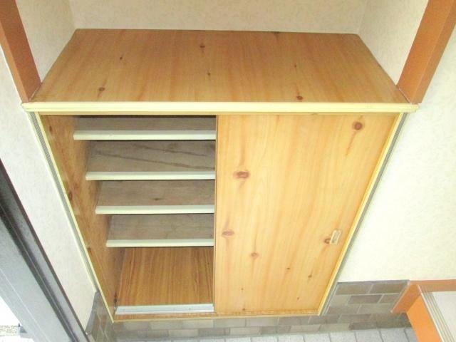 Entrance. There are shoes BOX