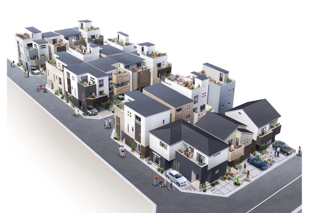 Streetscape complete image illustrations