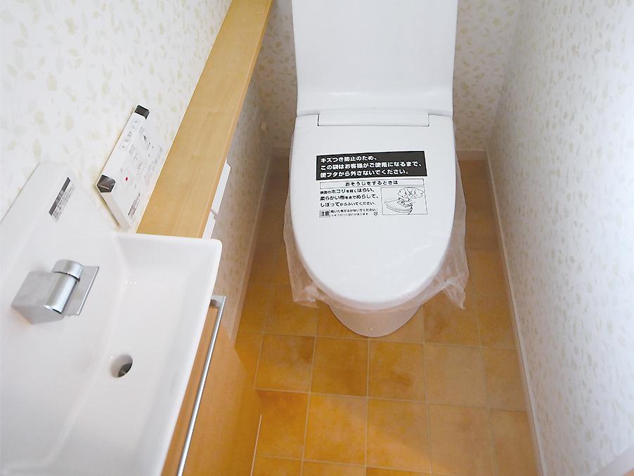 Toilet. High interior of the toilet, Established a handwashing counter. (No. 6 locations)