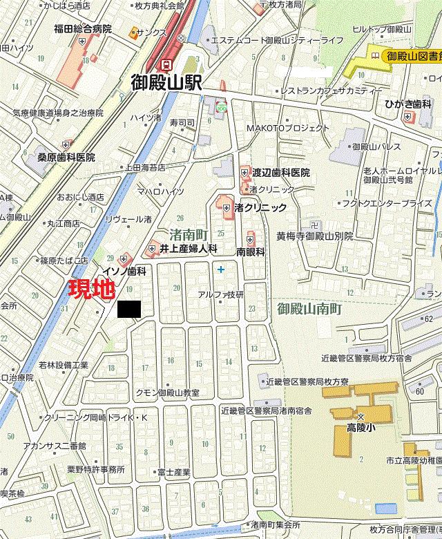 Local guide map. Please feel free to visitors. 