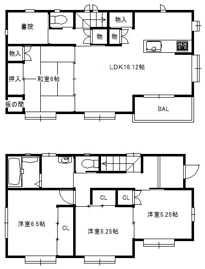 Floor plan. 36,800,000 yen, 4LDK, Land area 100.21 sq m , Building area 99.86 sq m
