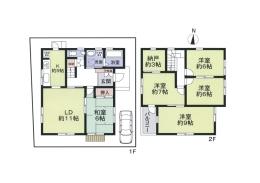 Floor plan. 28.8 million yen, 5LDK + S (storeroom), Land area 103.17 sq m , Building area 114.68 sq m
