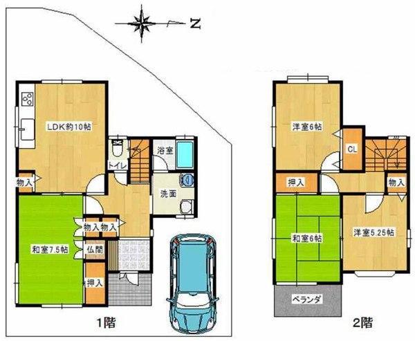 Floor plan. 29,800,000 yen, 4LDK, Land area 100.05 sq m , Building area 84.64 sq m