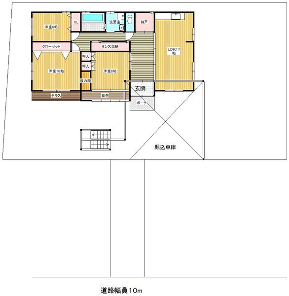 Floor plan. 48,500,000 yen, 3LDK, Land area 434.67 sq m , Building area 123.08 sq m