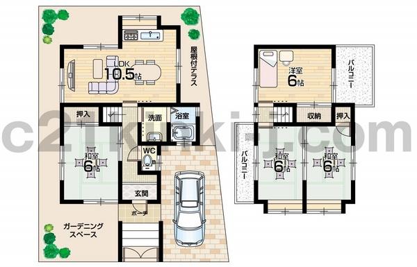 Floor plan. 11.8 million yen, 4LDK, Land area 101.03 sq m , Building area 101.03 sq m floor plan