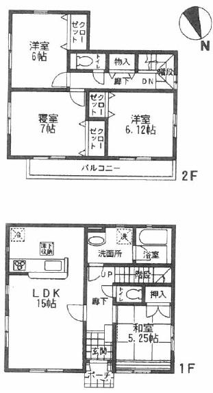 Floor plan. 33,300,000 yen, 4LDK, Land area 131.97 sq m , Building area 95.37 sq m floor plan