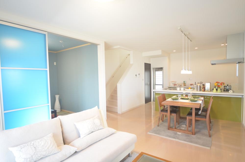 Model house photo. Our construction case