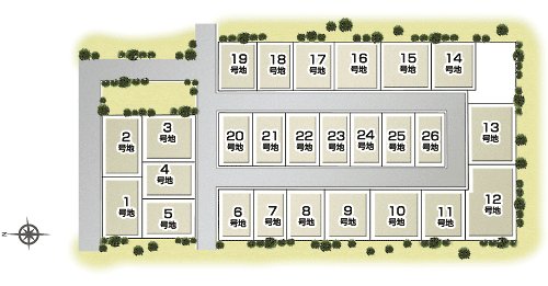 The entire compartment Figure. The new town of the total 26 compartments birth. Since 26 of the family gather, Can start a new life together is also a family of the same generation. Town to be able to live in peace. Compartment Figure