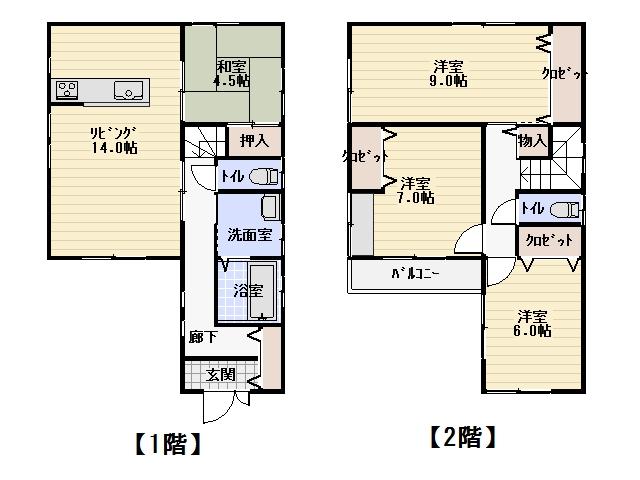 Floor plan. 32,600,000 yen, 4LDK, Land area 100.01 sq m , Building area 98.82 sq m I No. land All 10 A pane.
