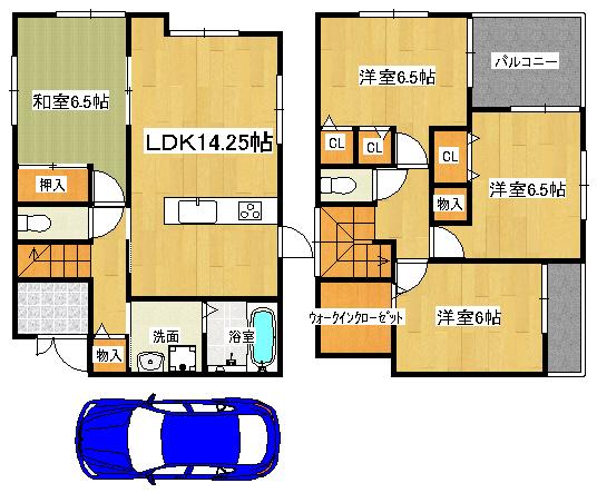 Floor plan. 28.8 million yen, 4LDK, Land area 136.99 sq m , Building area 96.39 sq m ◆ Floor plan