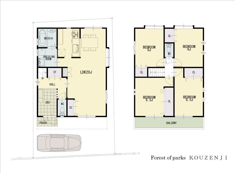 Floor plan. Price 28.8 million yen, 4LDK, Land area 91.35 sq m , Building area 102.06 sq m