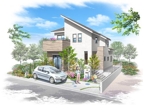 (No. 13 locations) model house Rendering