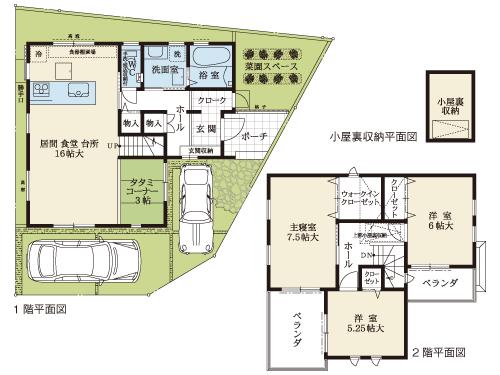 Floor plan. (No. 14 locations), Price 32,848,000 yen, 3LDK, Land area 105.23 sq m , Building area 92.74 sq m