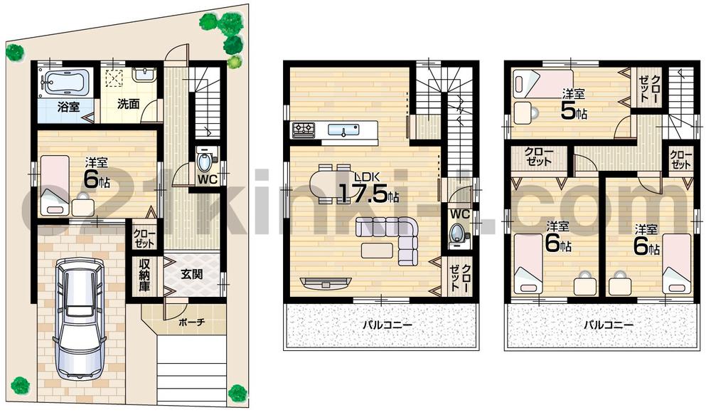 Floor plan. 21,800,000 yen, 4LDK, Land area 69.5 sq m , Building area 113.03 sq m floor plan