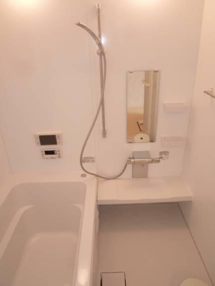 Bathroom. Bathroom is equipped with heating dryer.