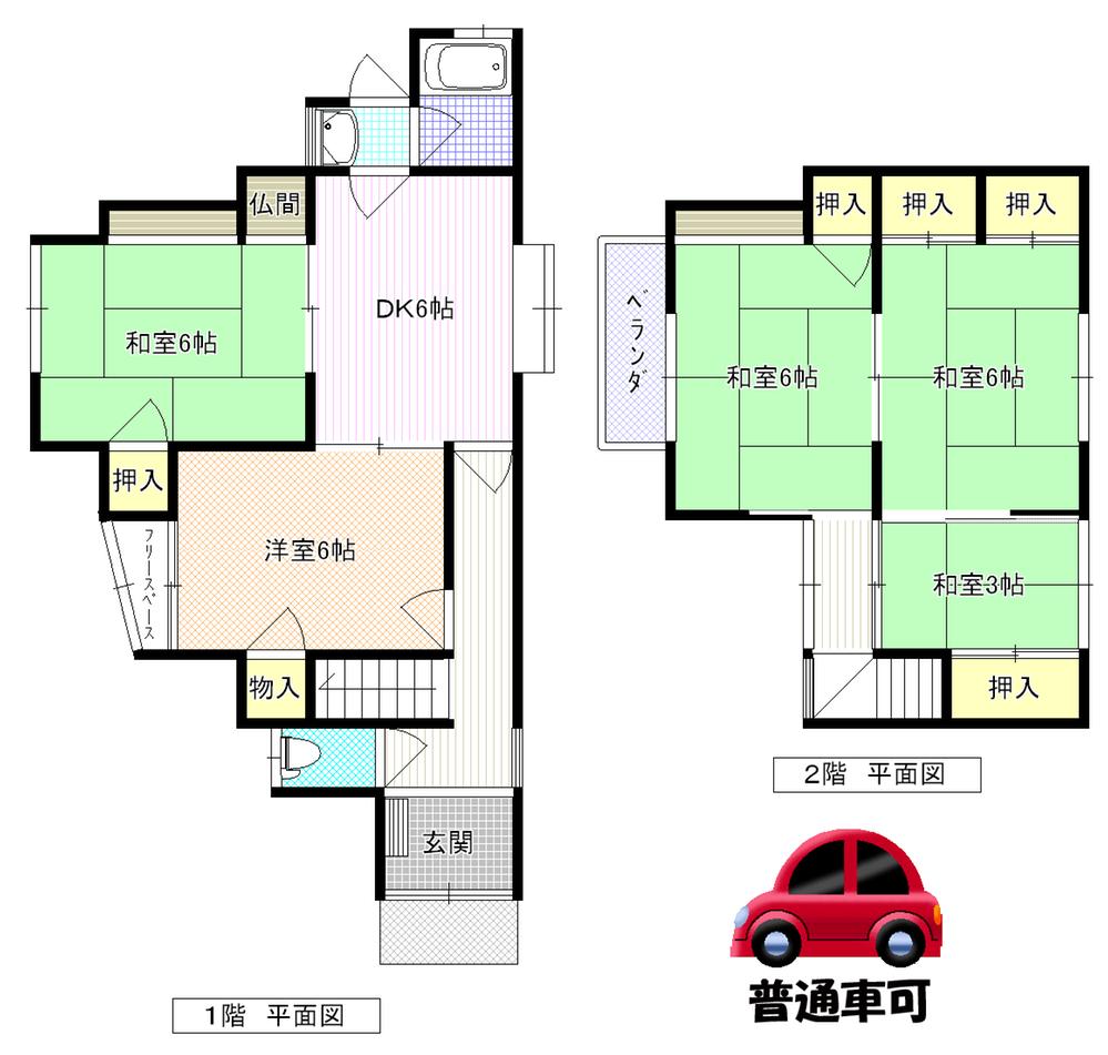 Floor plan. 11.5 million yen, 4DK + S (storeroom), Land area 94 sq m , Building area 95.07 sq m